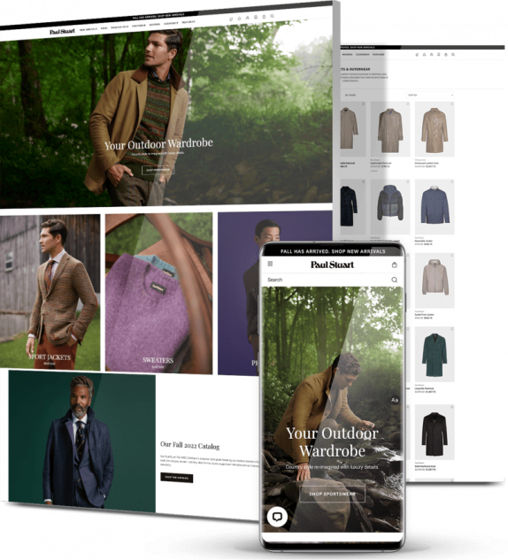 custom web design paul stuart